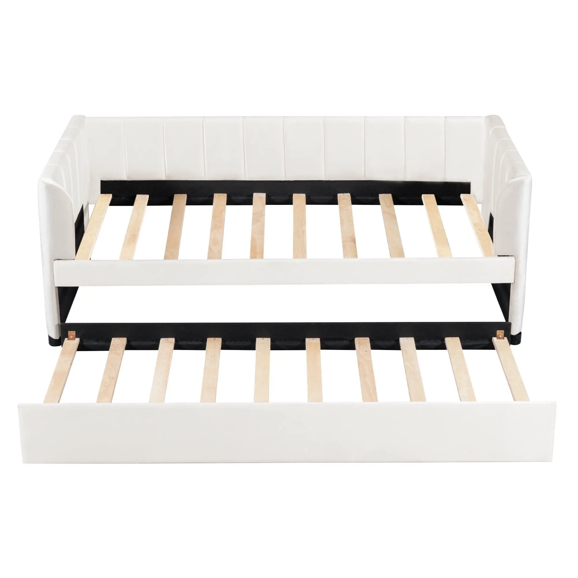 Upholstered Daybed With Ergonomic Design Backrest by HouseOfZazla