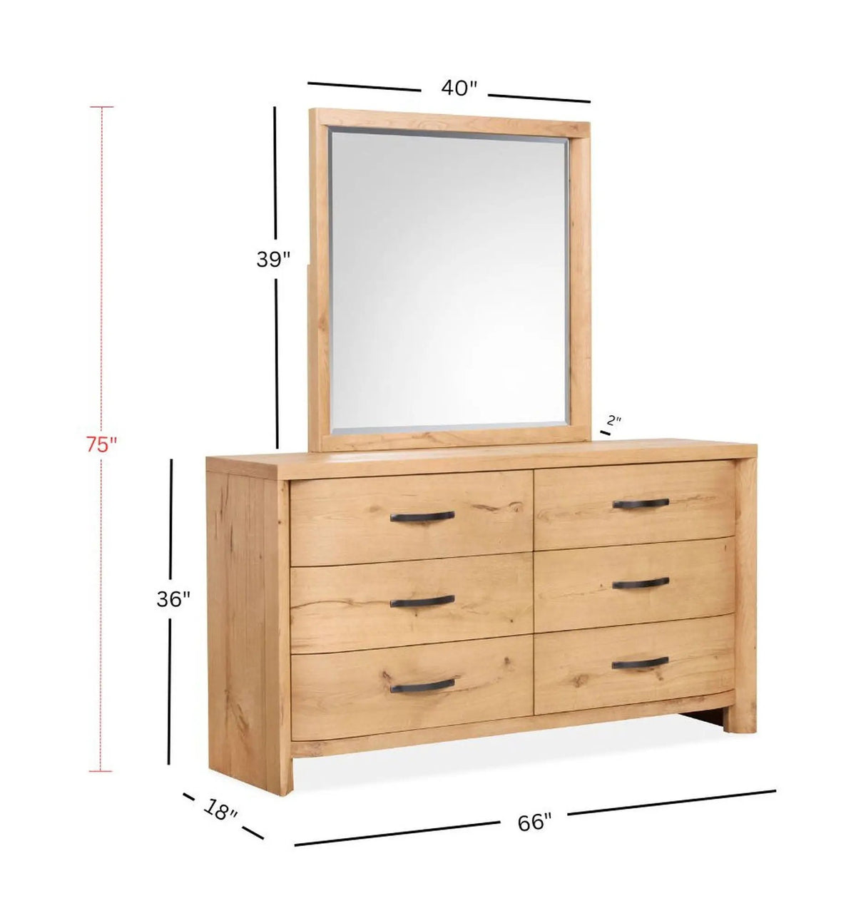 Laramie - Double Drawer Dresser, photo 11 of 11