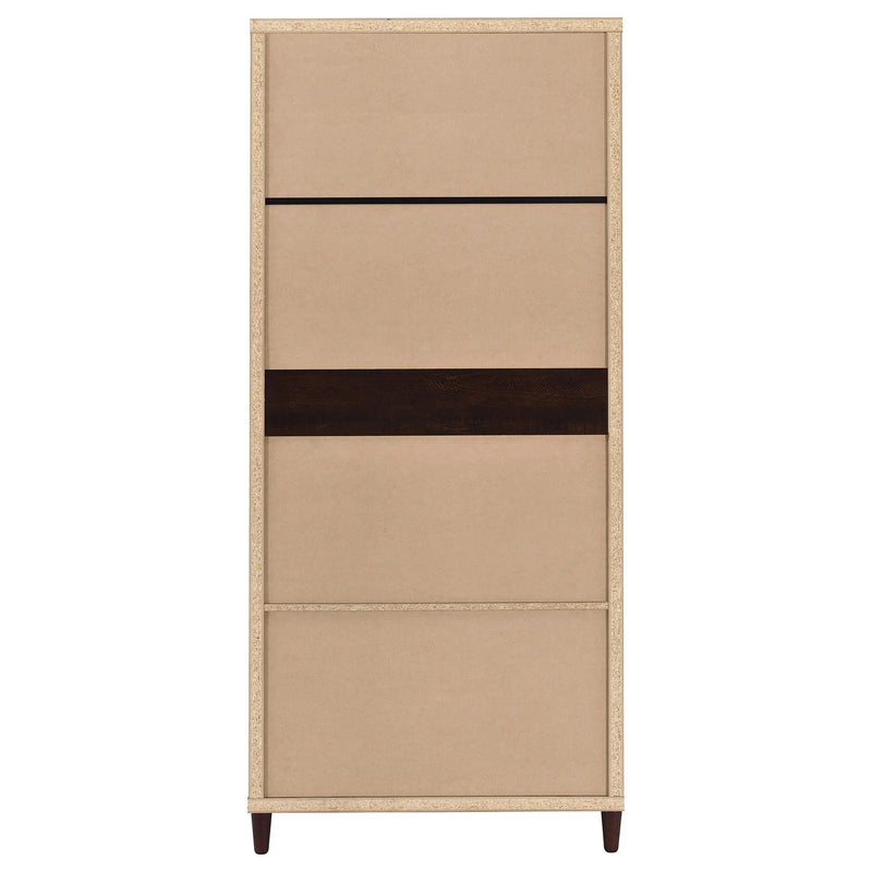 Wadeline 2-door Tall Accent Storage Cabinet Rustic Tobacco by Unique Piece Furniture