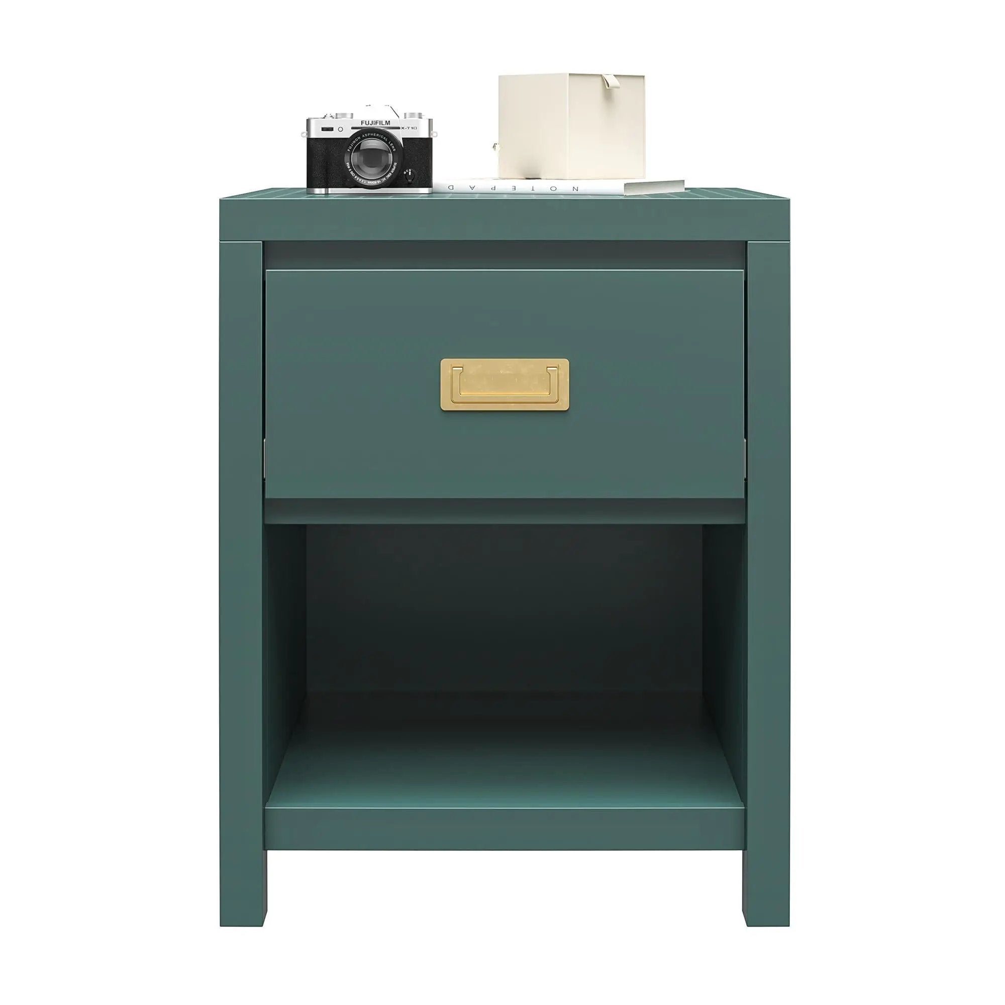 Haven - 1 Drawer Nightstand - Green by HouseOfZazla