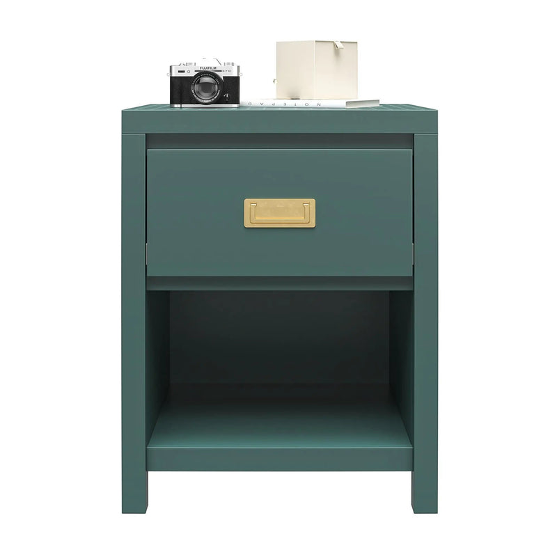 Haven - 1 Drawer Nightstand - Green by HouseOfZazla