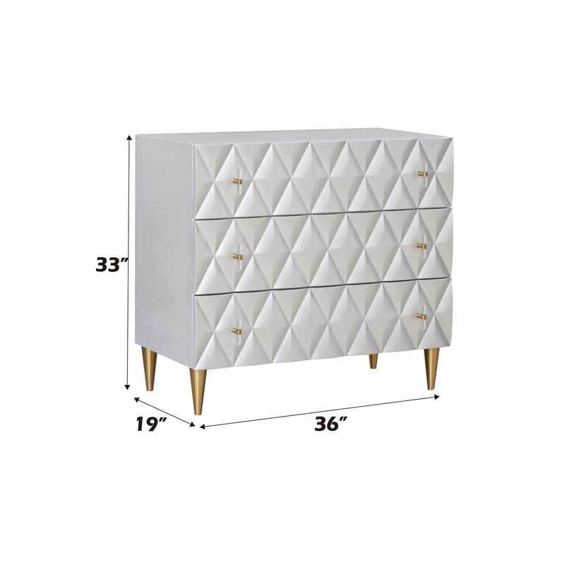 Anson - Console Cabinet - Silver / Champagne by Unique Piece Furniture