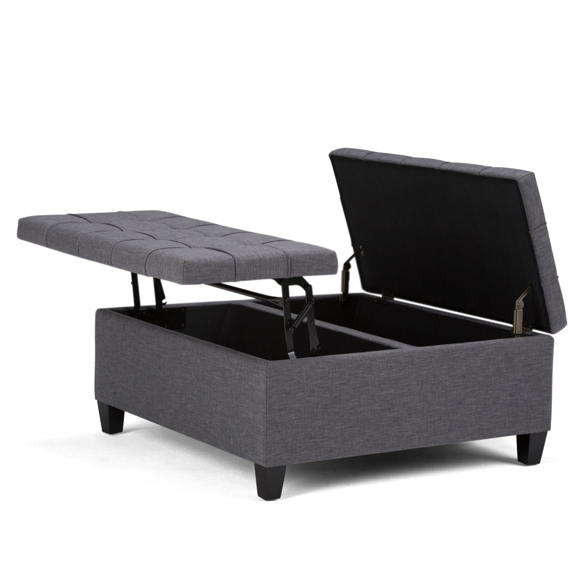 Harrison - Upholstered Coffee Table Storage Ottoman by HouseOfZazla