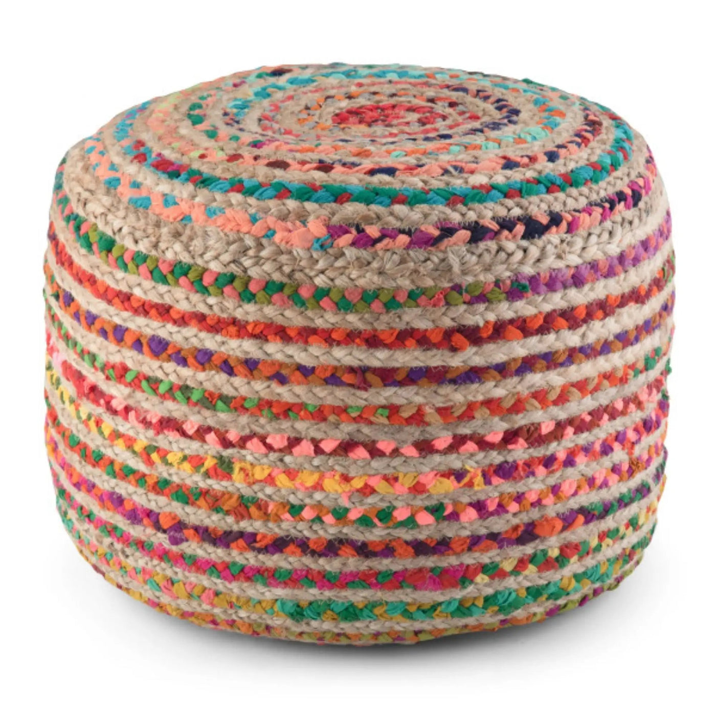 Margo - Handcrafted Round Pouf by HouseOfZazla