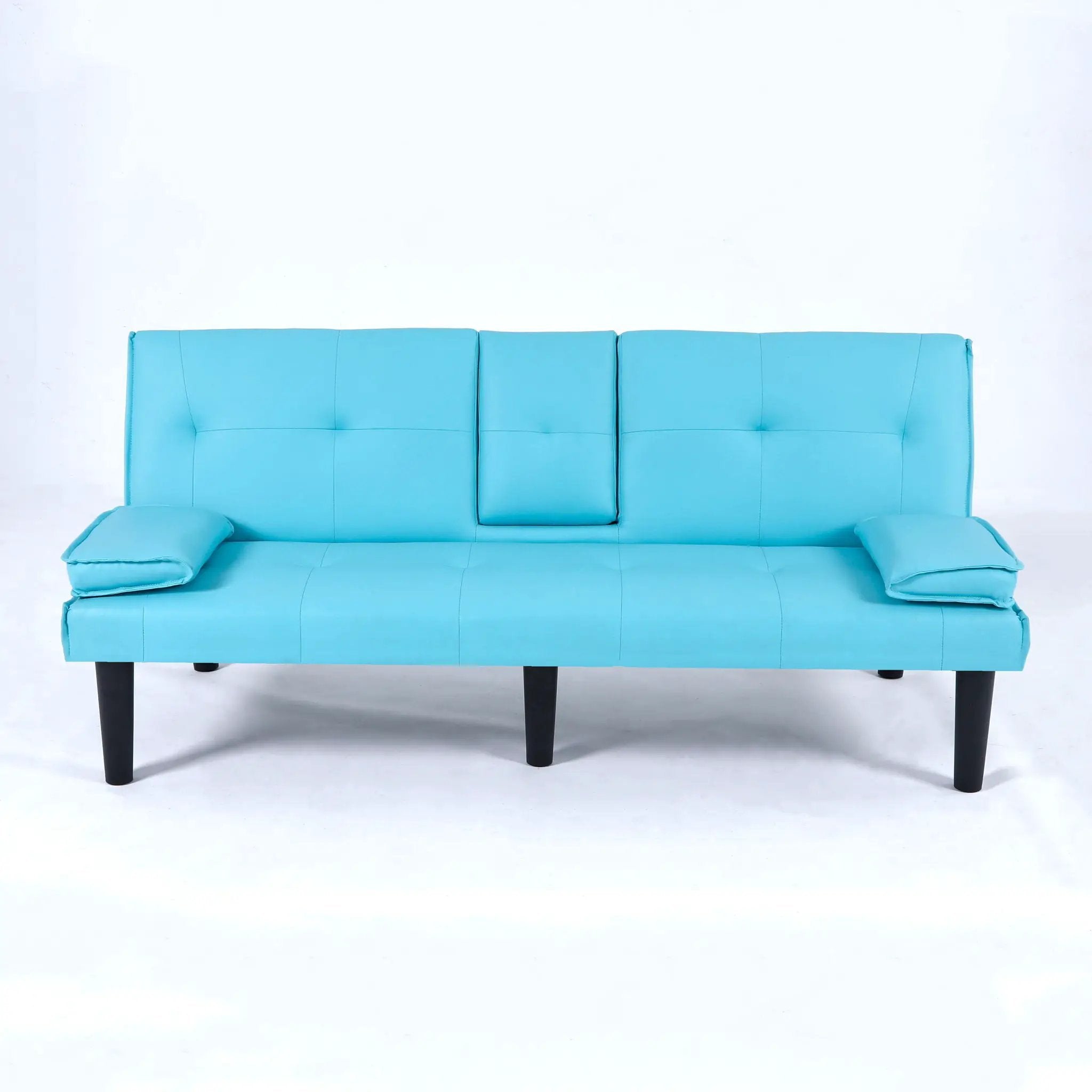 Sofa Bed With Foldable Design And Cup Holder by HouseOfZazla