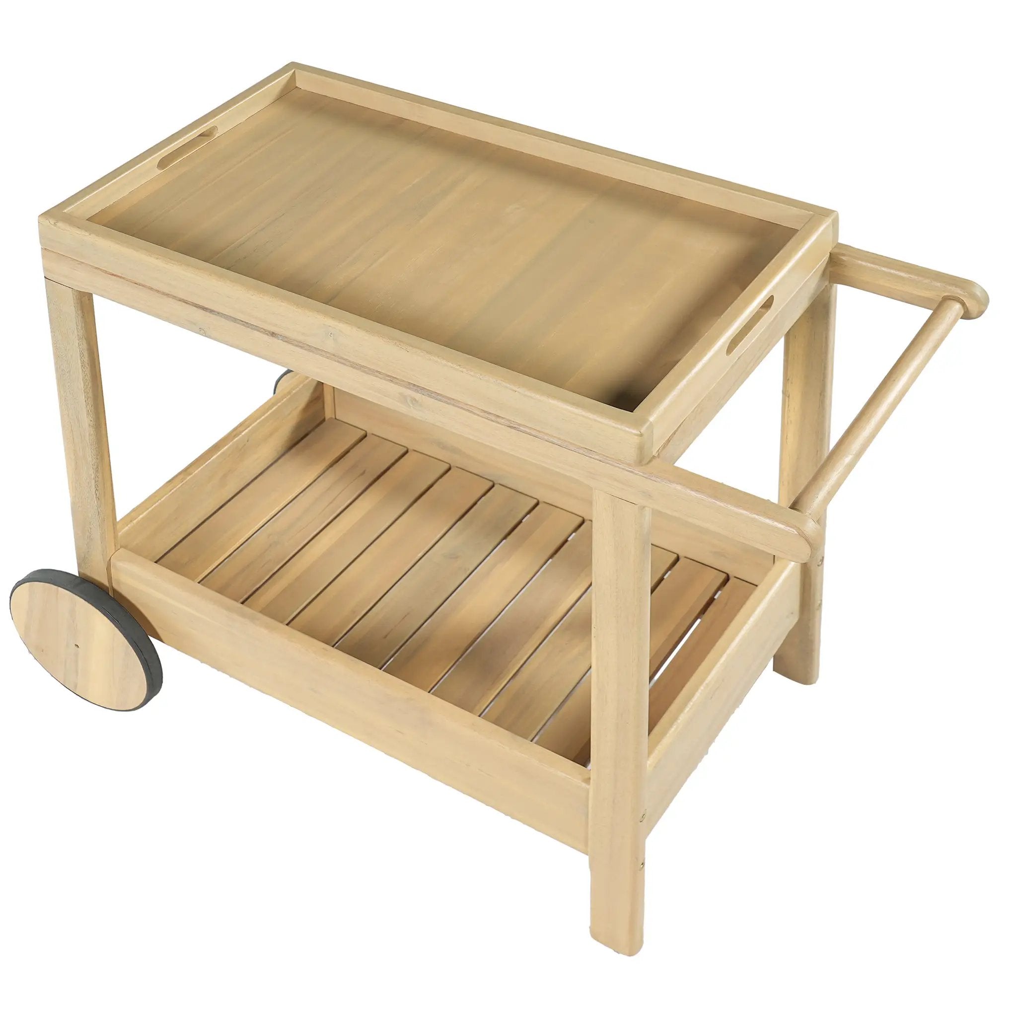 Saratoga Outdoor Rolling Bar Cart by HouseOfZazla