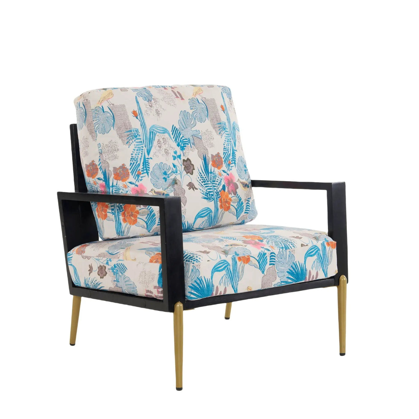 Modern Armchair With Solid Wood Frame by HouseOfZazla