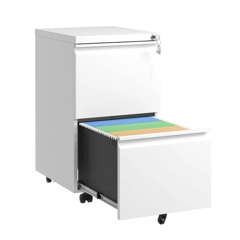 Metal Drawer Mobile File Cabinet With Lock For Home Office Organizer by HouseOfZazla