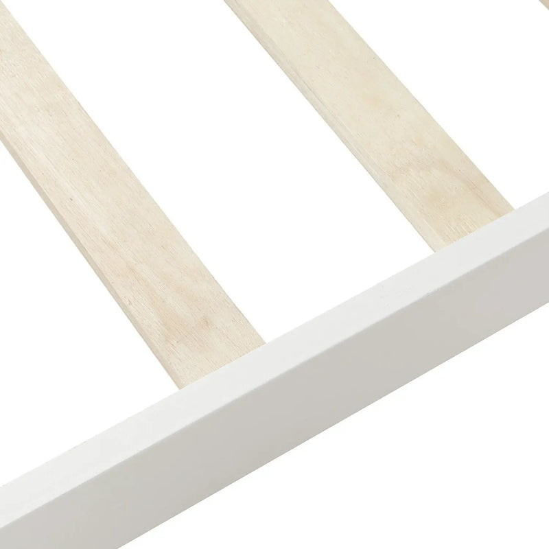 Platform Bed Frame Mattress Foundation Sleigh Bed With Headboard / Footboard / Wood Slat Suppor by HouseOfZazla