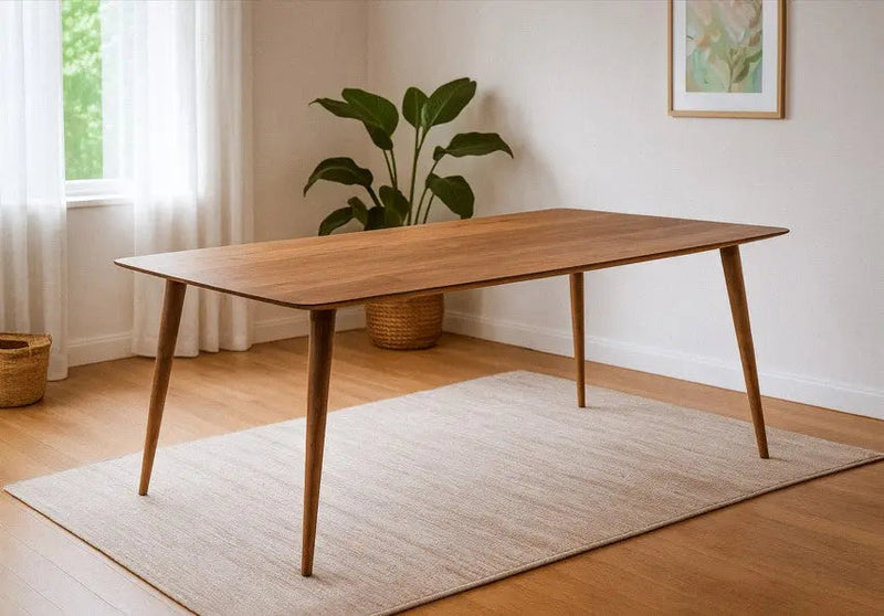 Edge Glued Hardwood Dining Table - Solid Kitchen Table by Gizz