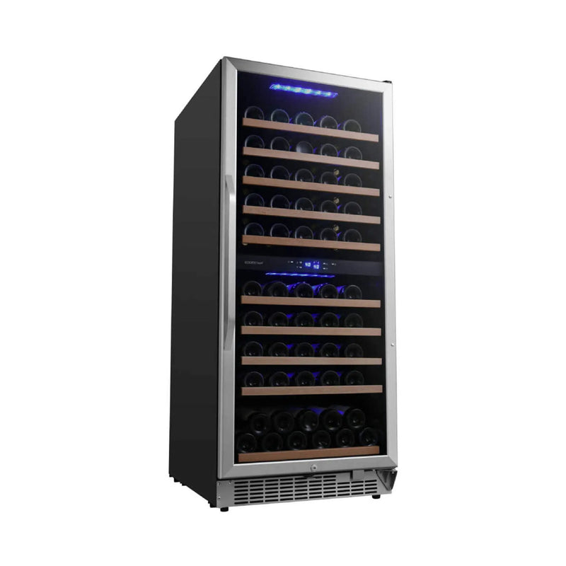 Edgestar Premium 24-Inch 101 Bottle Capacity Built-In Dual Zone Wine Cooler (SAK92835) by SAKSBY WHOLESALE