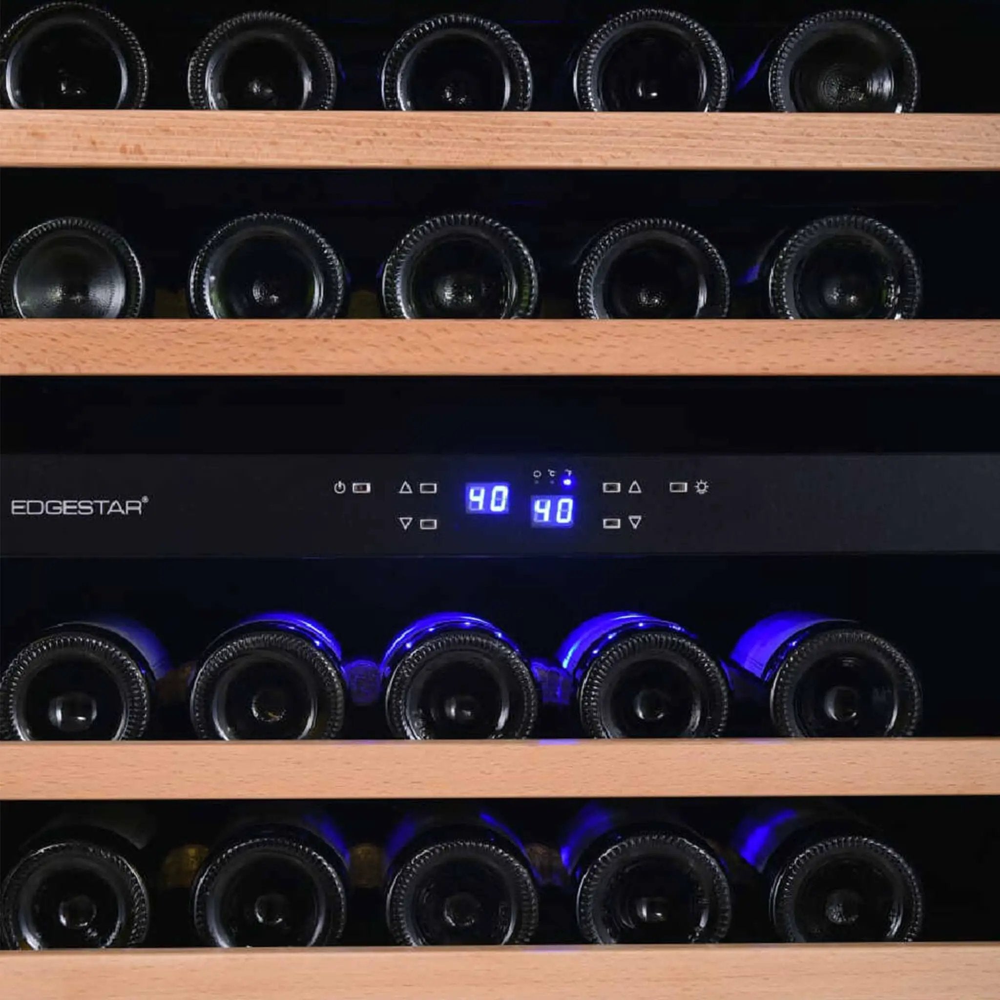 Edgestar Premium 24-Inch 101 Bottle Capacity Built-In Dual Zone Wine Cooler (SAK92835) by SAKSBY WHOLESALE