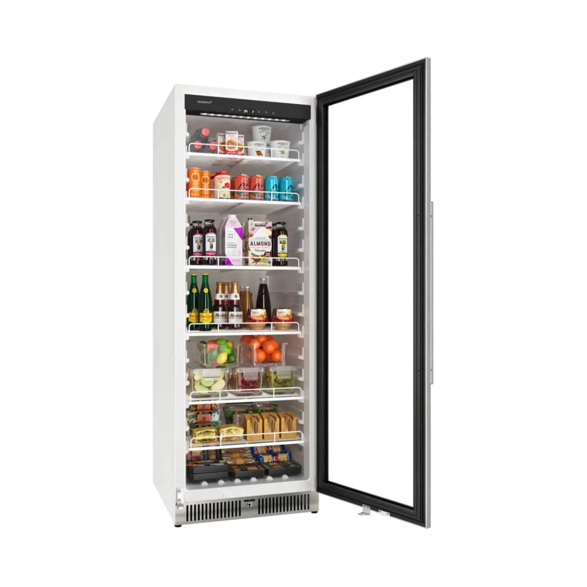 Edgestar 24-Inch 13.7 Cubic Feet Commercial Beverage Merchandiser With Temperature Alarm And Reversible Door [VBM131SS] (SAK62395) by SAKSBY WHOLESALE