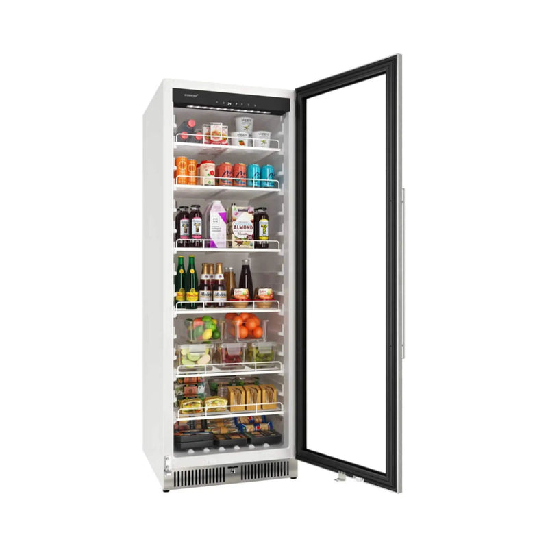 Edgestar 24-Inch 13.7 Cubic Feet Commercial Beverage Merchandiser With Temperature Alarm And Reversible Door [VBM131SS] (SAK62395) by SAKSBY WHOLESALE