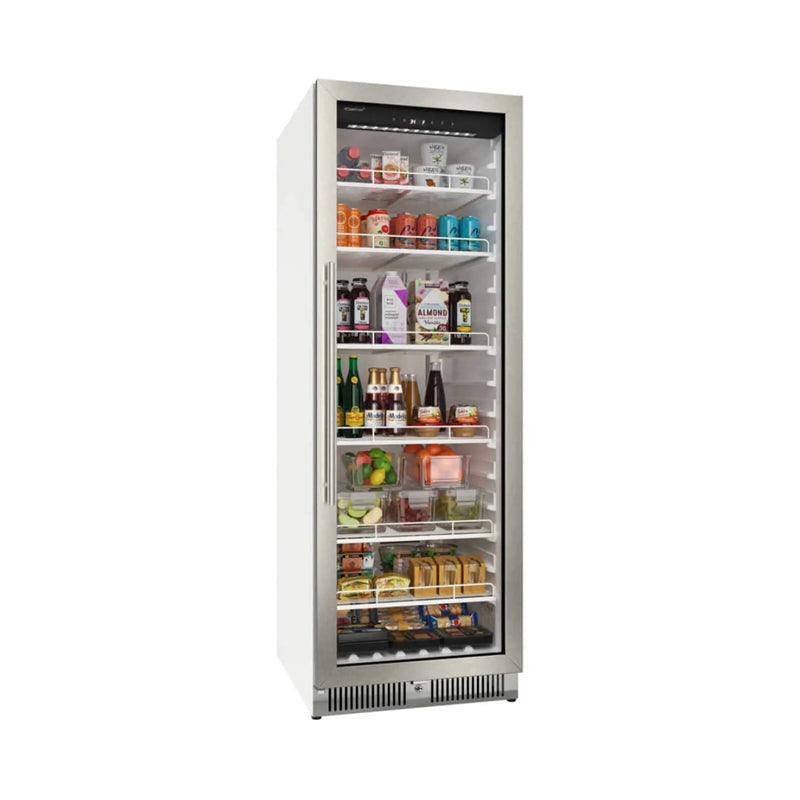 Edgestar 24-Inch 13.7 Cubic Feet Commercial Beverage Merchandiser With Temperature Alarm And Reversible Door [VBM131SS] (SAK62395) by SAKSBY WHOLESALE