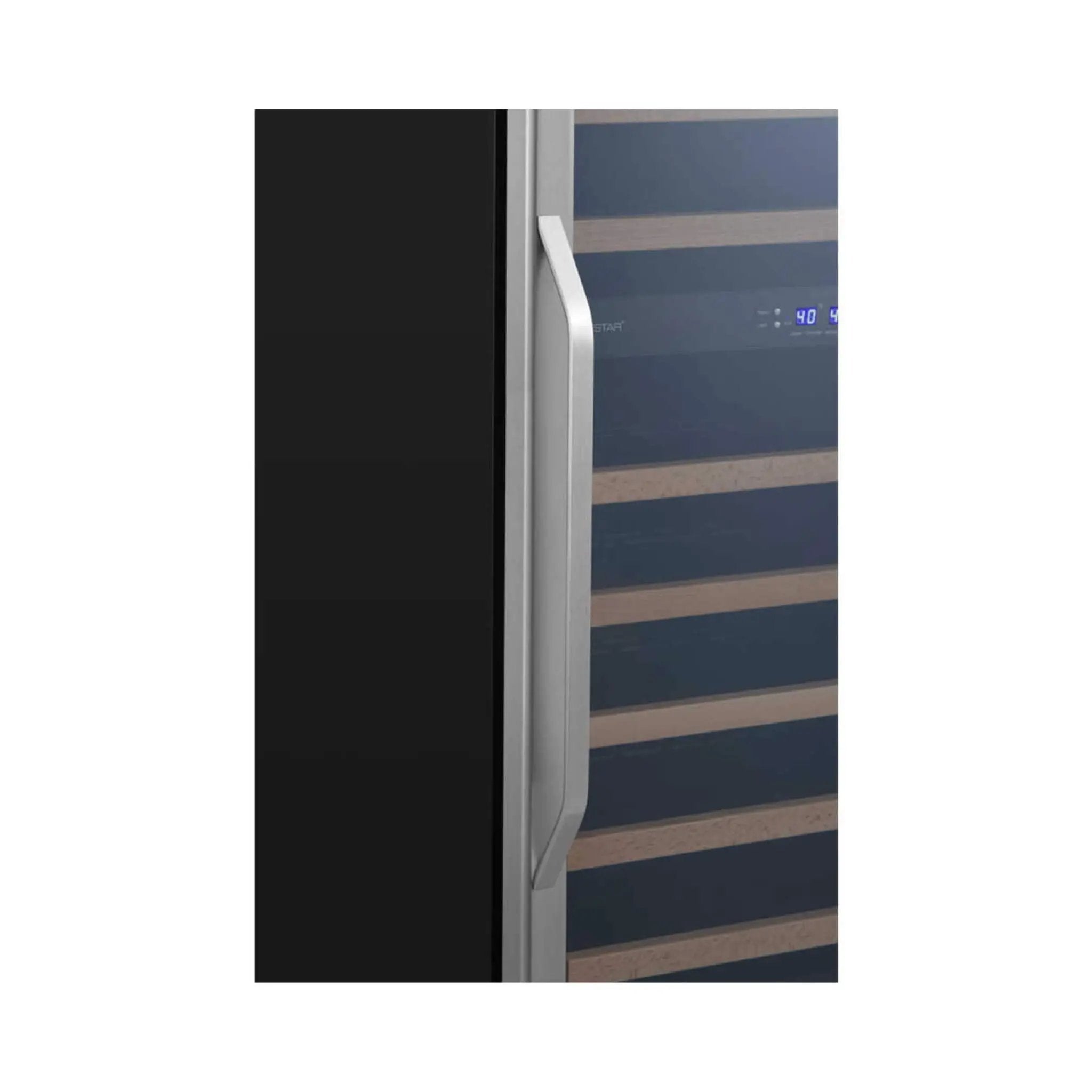 Edgestar 24-Inch 142 Bottle Built-In Dual Zone Double Door Wine Cooler With Door Lock [CWR1553DD] (SAK30742) by SAKSBY WHOLESALE