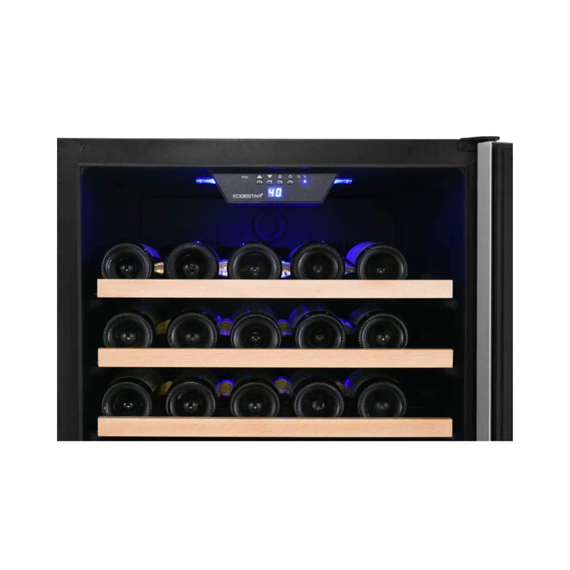 Edgestar 24-Inch Wide 151 Bottle Capacity Freestanding Single Zone Wine Cooler With Even Cooling Technology (SAK30756) by SAKSBY WHOLESALE