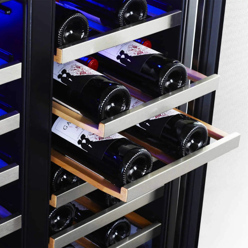 Edgestar 30-Inch Wide 56 Bottle Capacity Built-In French Door Wine Cooler With Door Locks [CWR5631FD] (SAK56381) by SAKSBY WHOLESALE