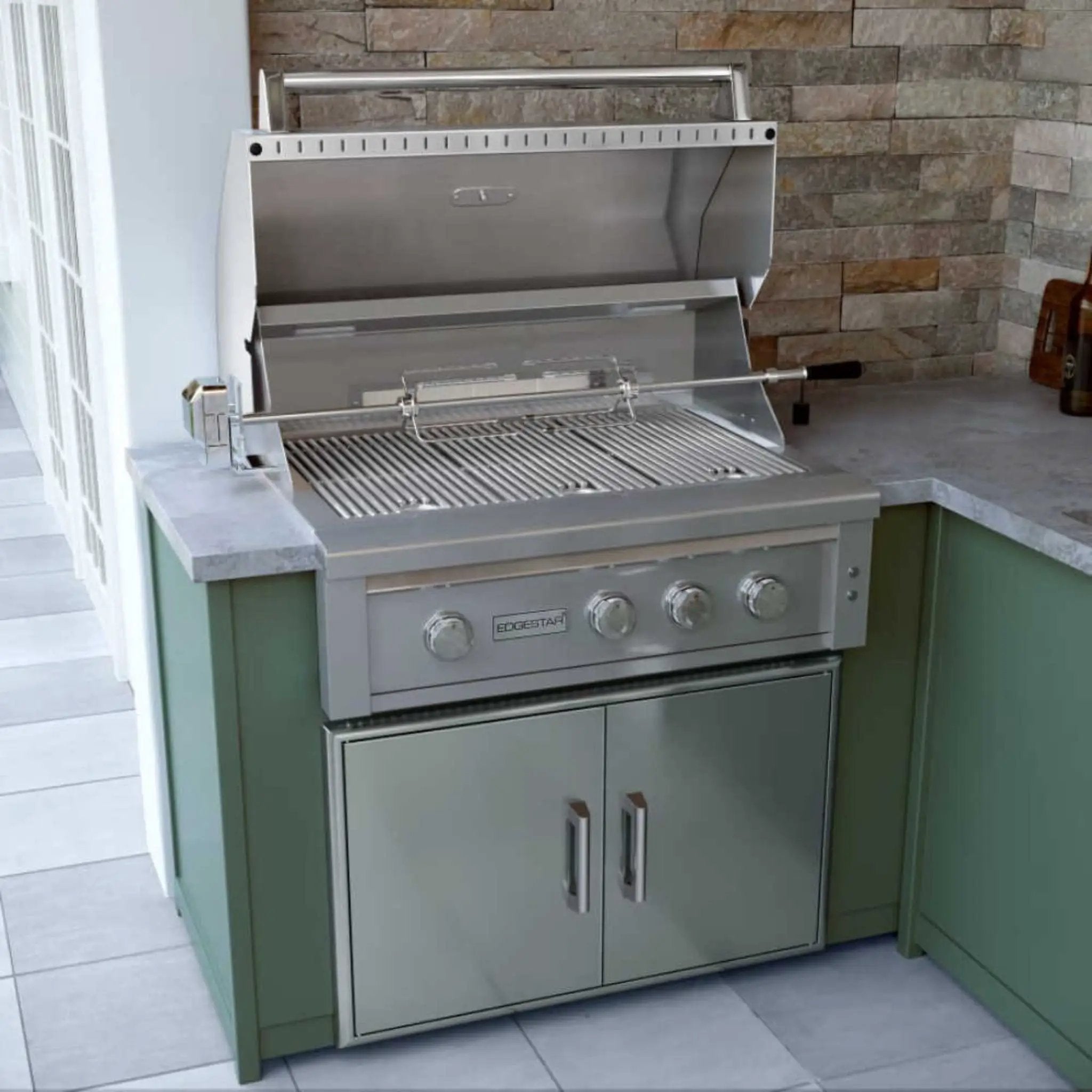 Edgestar 89K BTU 42-Inch Built-In Grill With Insulated Jacket And Double Access Doors Insulated Jacket (SAK94627) by SAKSBY WHOLESALE
