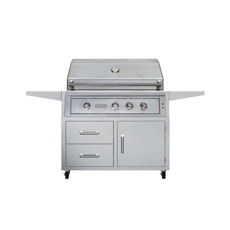 Edgestar 89K BTU 42-Inch Freestanding Grill And Cart With Rotisserie And Lighted Knobs [GRL420FS] (SAK56935) by SAKSBY WHOLESALE