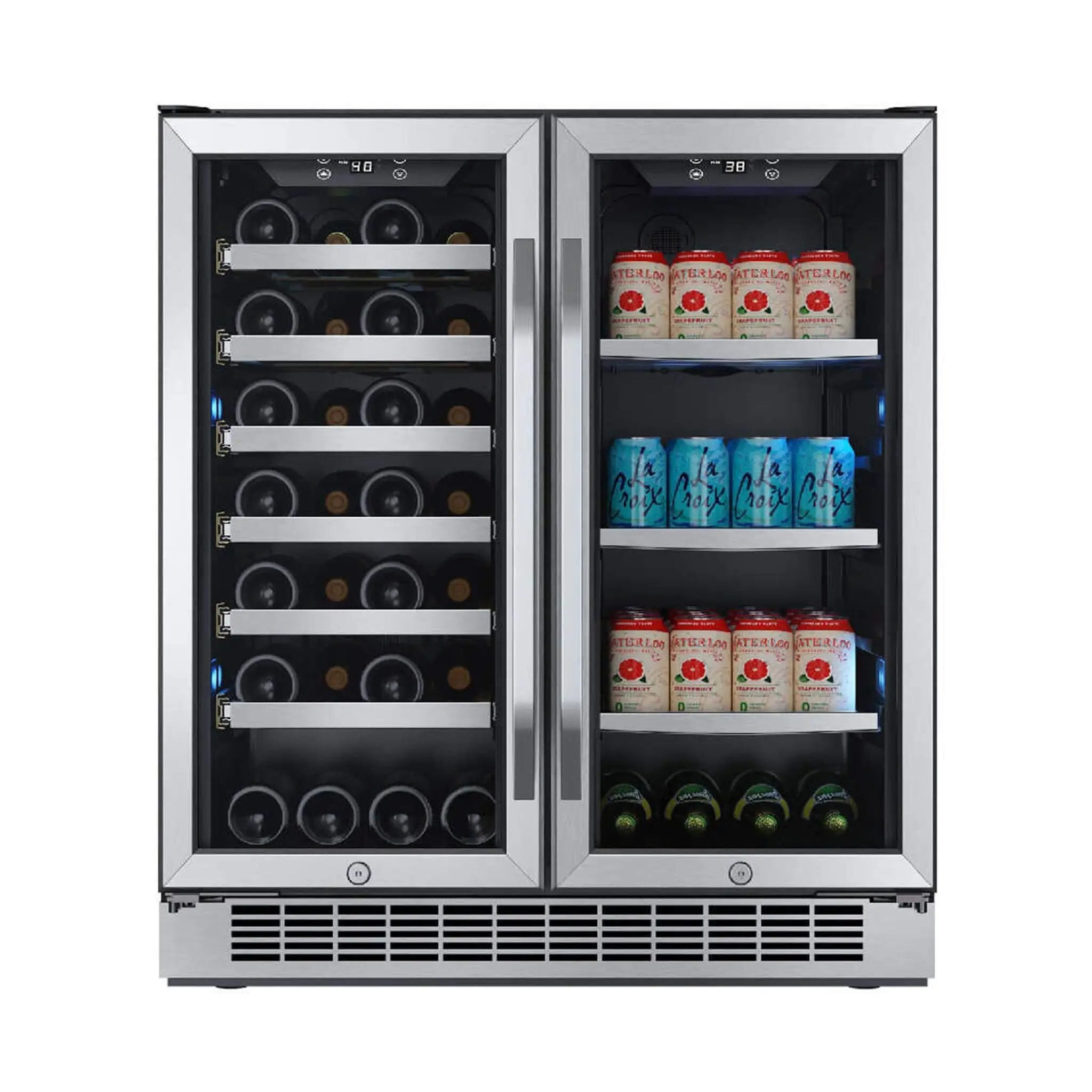 Edgestar 30-Inch Wide 28 Bottle Built In Dual Zone Beverage Center With 86 Can Capacity (SAK35972) by SAKSBY WHOLESALE
