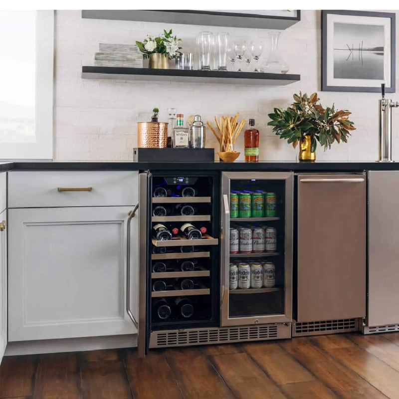 Edgestar 30-Inch Wide 28 Bottle Built In Dual Zone Beverage Center With 86 Can Capacity (SAK35972) by SAKSBY WHOLESALE
