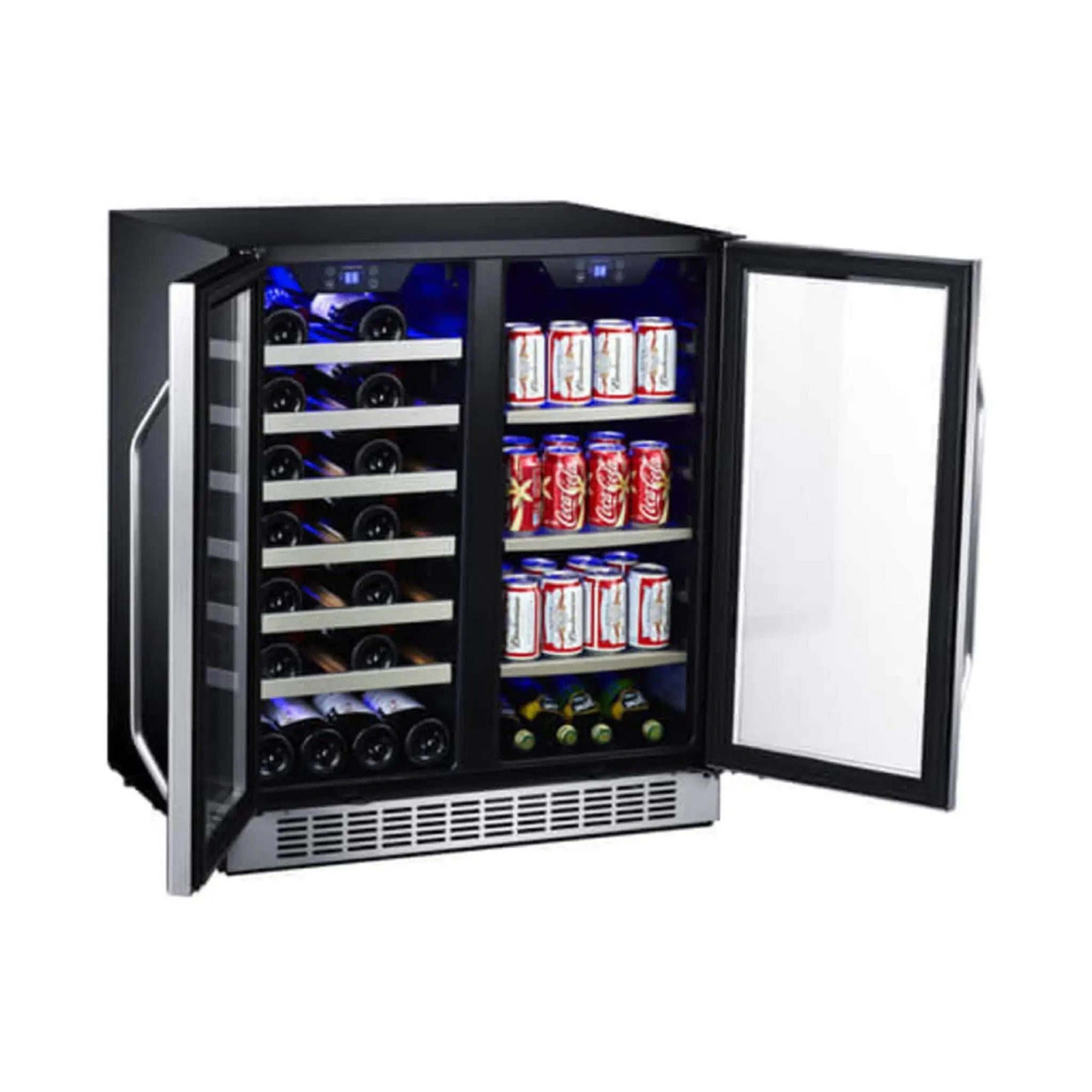 Edgestar 30-Inch Wide 28 Bottle Built In Dual Zone Beverage Center With 86 Can Capacity (SAK35972) by SAKSBY WHOLESALE