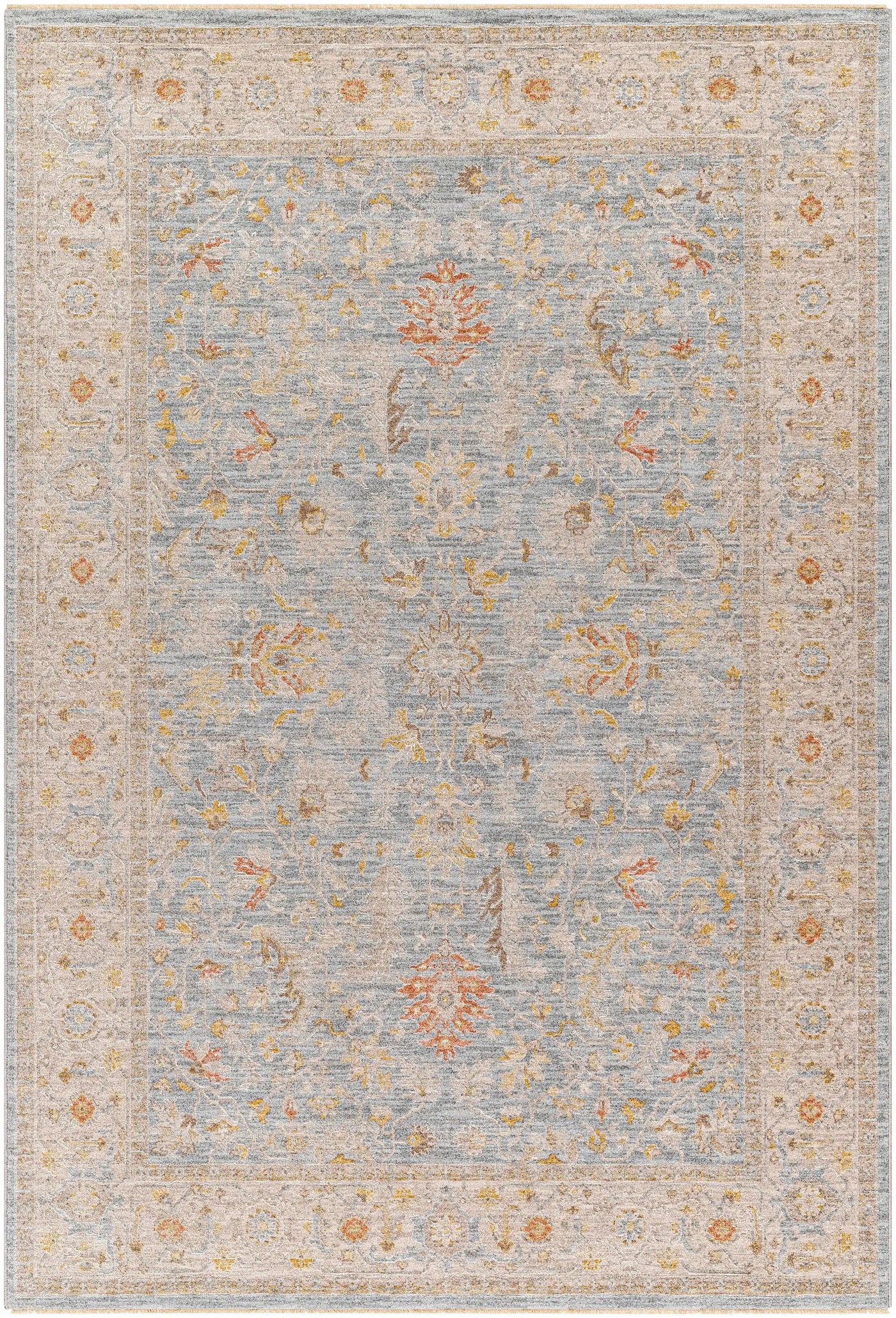 Edie Taupe Thick Luxe Oushak Rug by Boutique Rugs