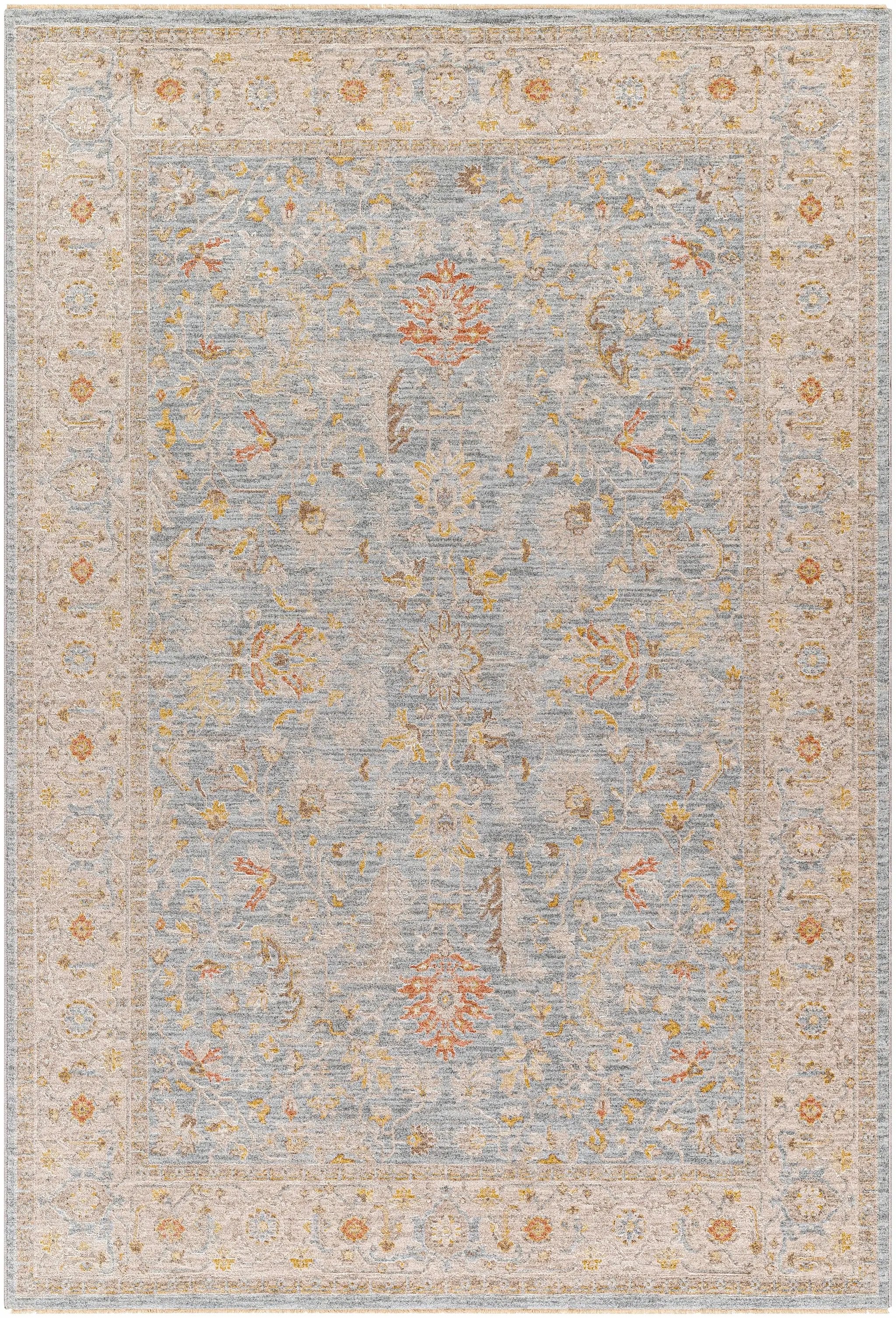 Edie Taupe Thick Luxe Oushak Rug by Boutique Rugs