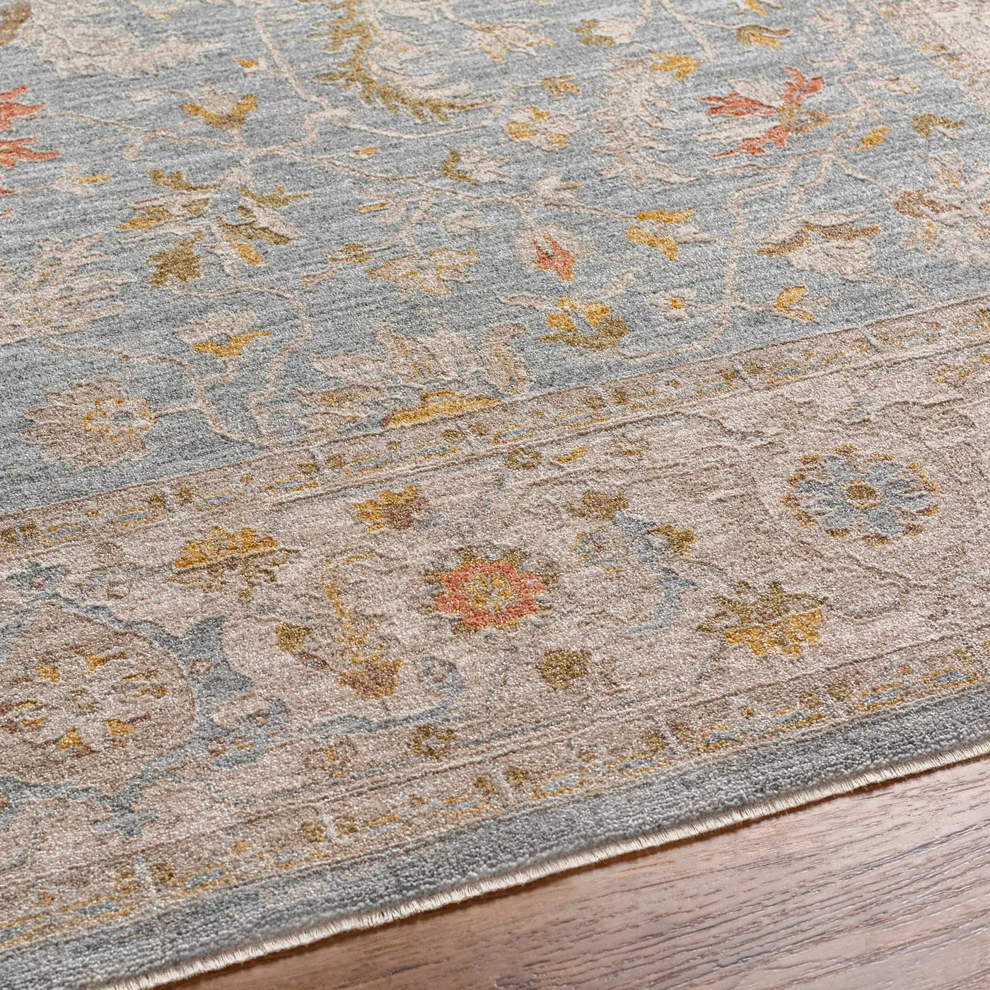 Edie Taupe Thick Luxe Oushak Rug by Boutique Rugs