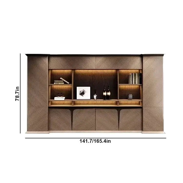 Brandy · Office Shelves w/ Integrated Lighting & Storage by Arc Grove