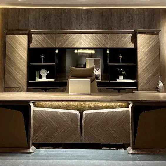 Brandy · Office Shelves w/ Integrated Lighting & Storage by Arc Grove