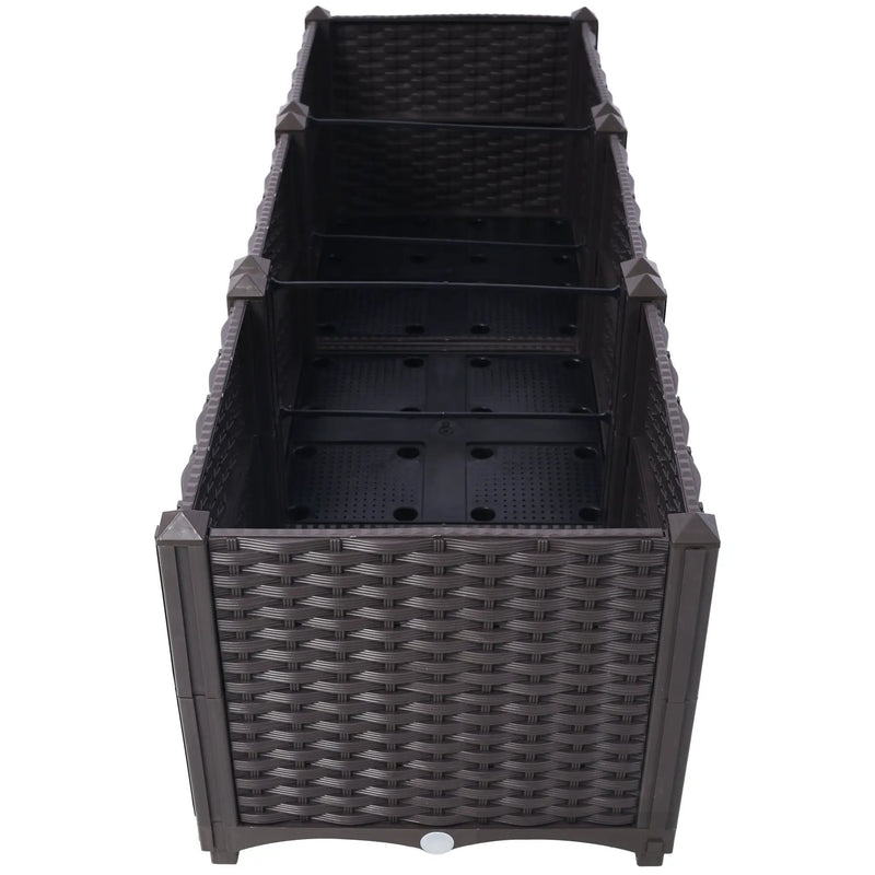 Deep Raised Garden Bed Plastic Planter Boxes by HouseOfZazla