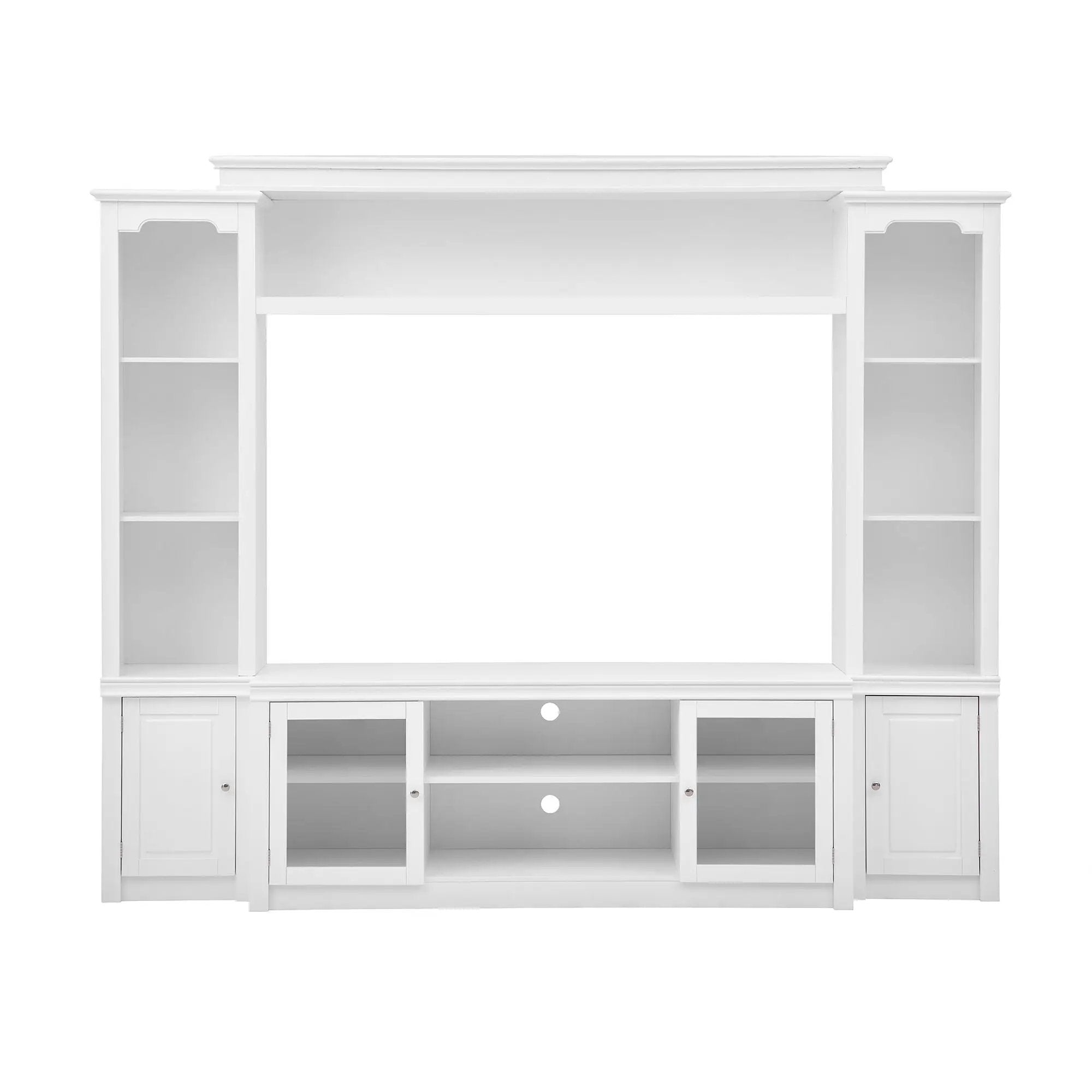 All-In-One TV Stand With Bookcase For TVs Up To 65" by Unique Piece Furniture