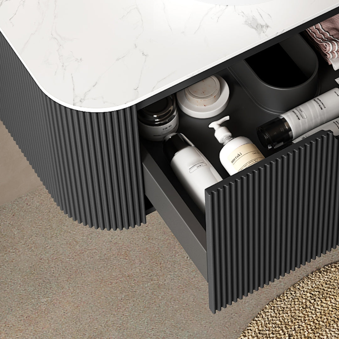 DINA 24'' Wall Mounted Plywood Cabinet with Carrara by HouseOfZazla
