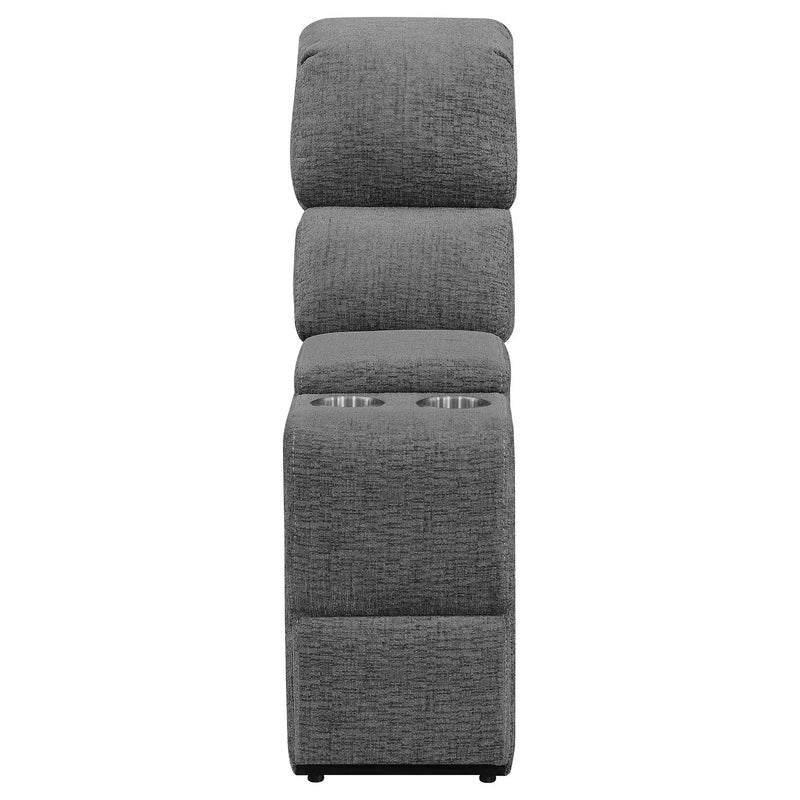 Bahrain 5-piece Power Home Theater Seating Charcoal by Unique Piece Furniture
