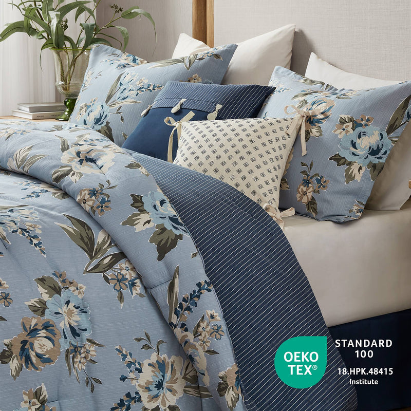 7PCS Cal King Vintage Floral Comforter Set, photo 5 of 10