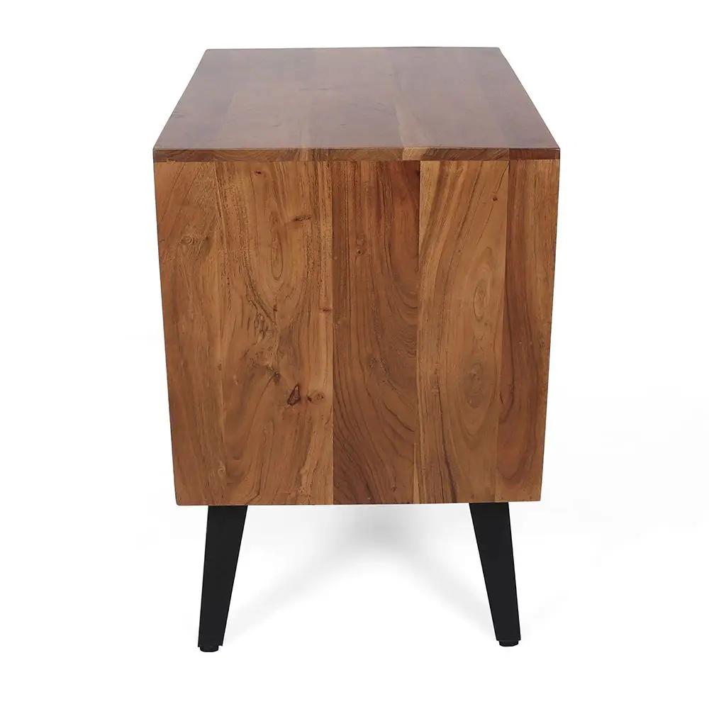 Asther - Bedside Table - Natural Wood / Brown by HouseOfZazla