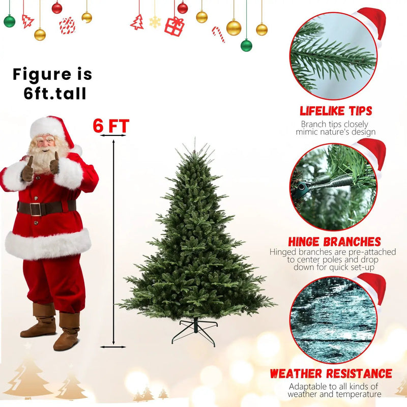 Full-Shaped 5FT Christmas Tree with 1129 Tips by HouseOfZazla