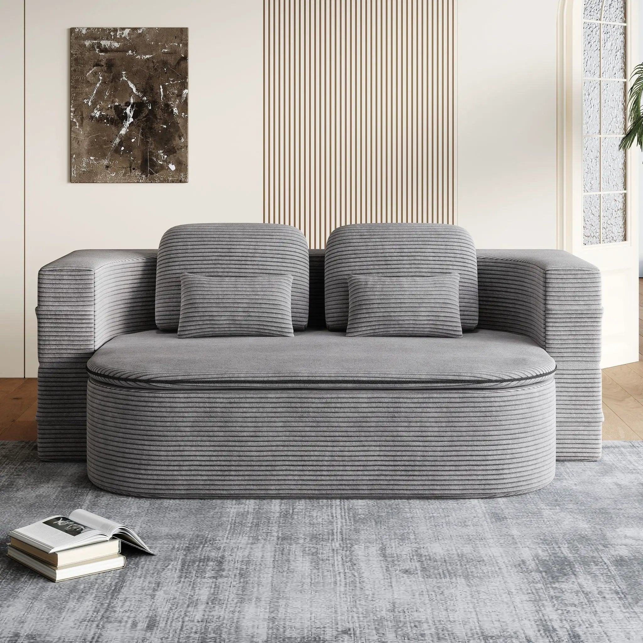 2 In 1 Foldable Sofa Bed With Multi Functional Blanket by HouseOfZazla