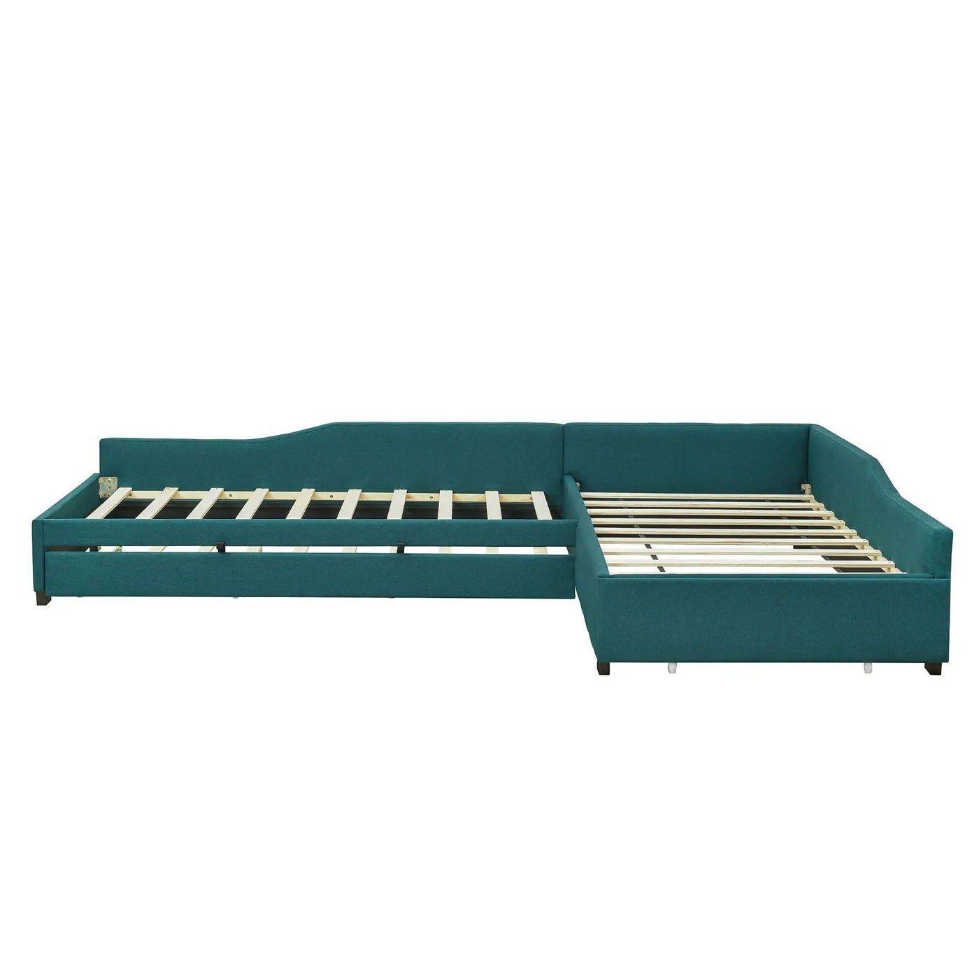 Upholstered Double Daybed With Trundle And Drawer by HouseOfZazla