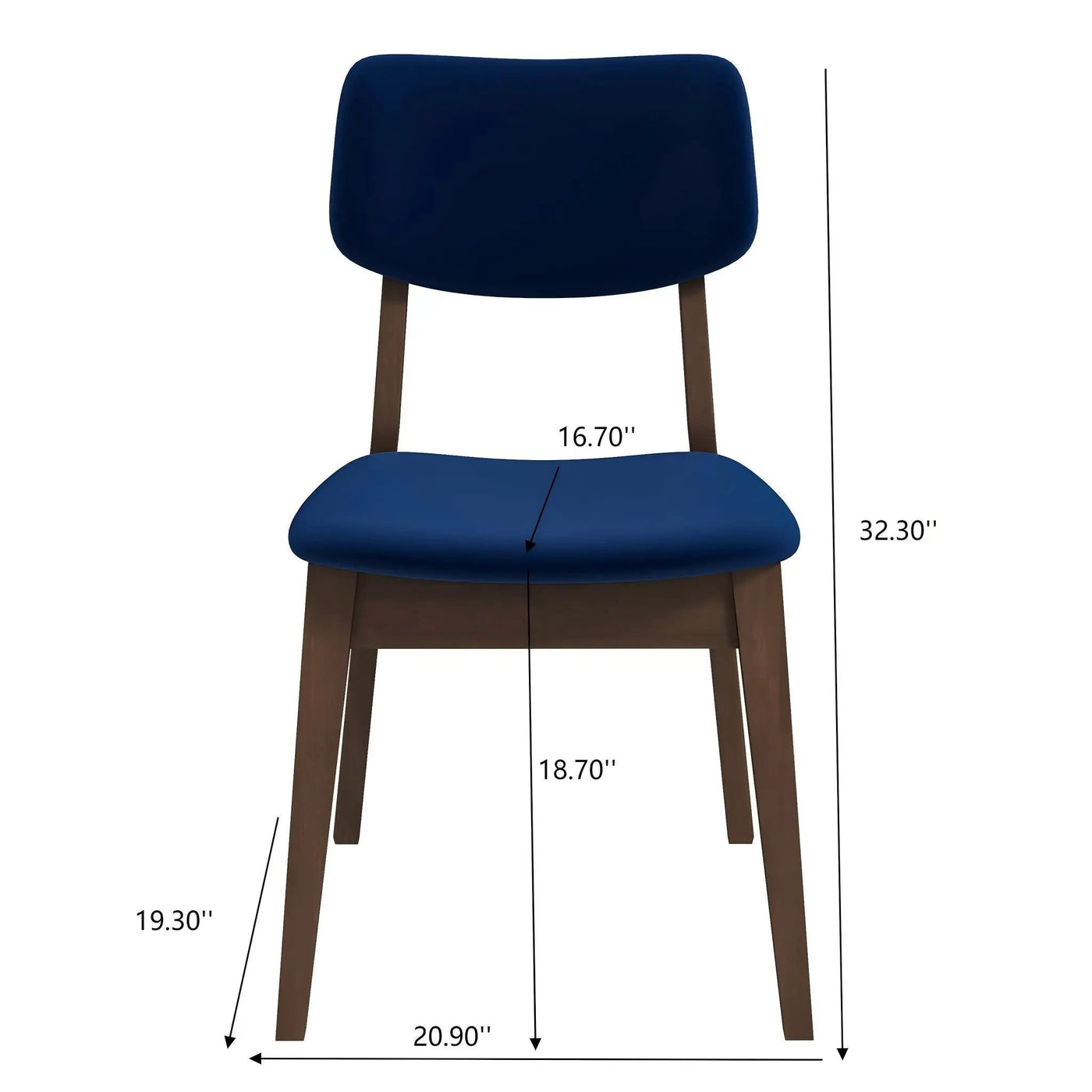 Carlos - Solid Back Side Chair (Set of 2) by HouseOfZazla