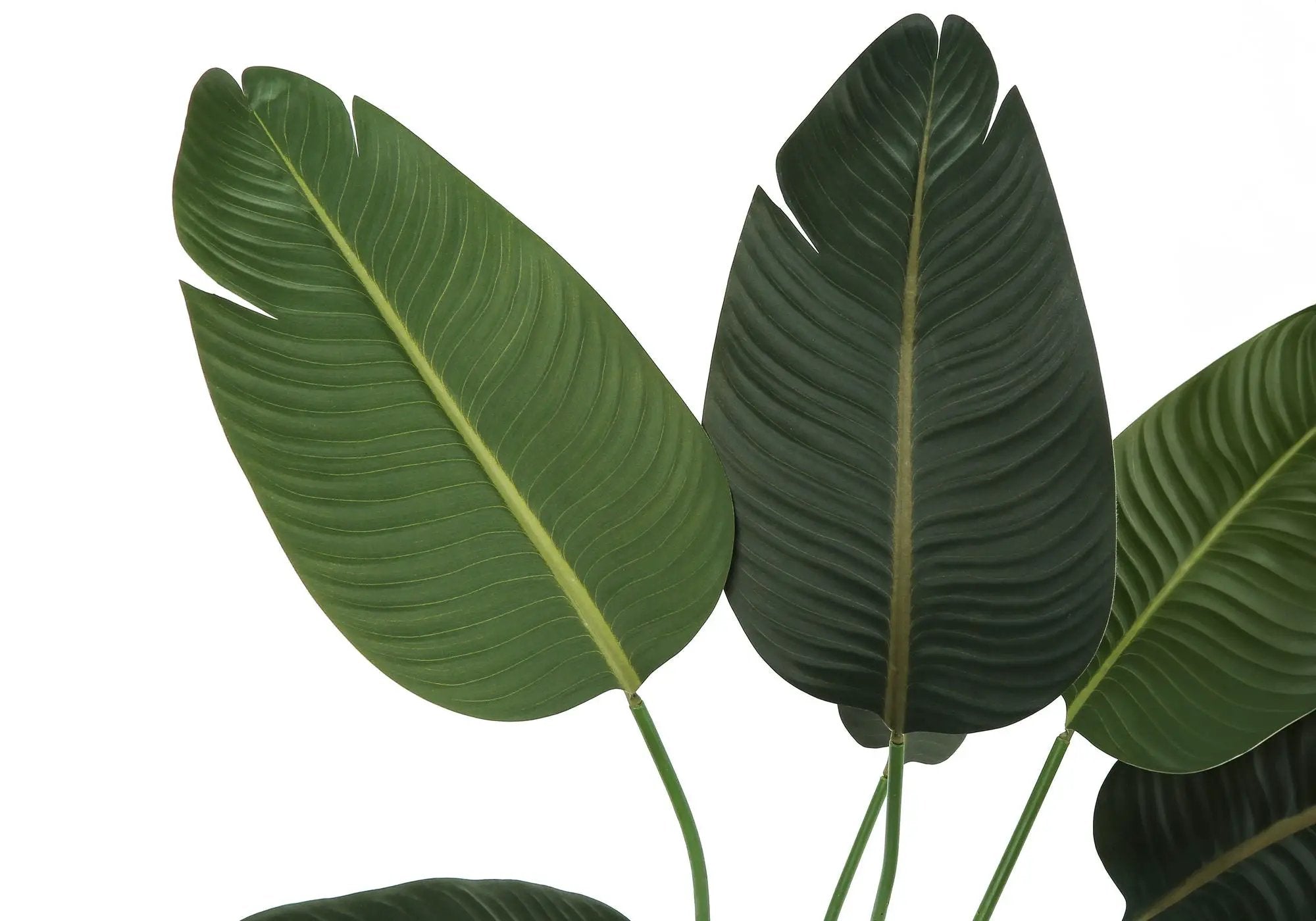 44" Tall, Artificial Plant, Bird Of Paradise Tree, Indoor, Faux, Fake, Floor, Greenery, Potted, Decorative - Green / Black by Unique Piece Furniture