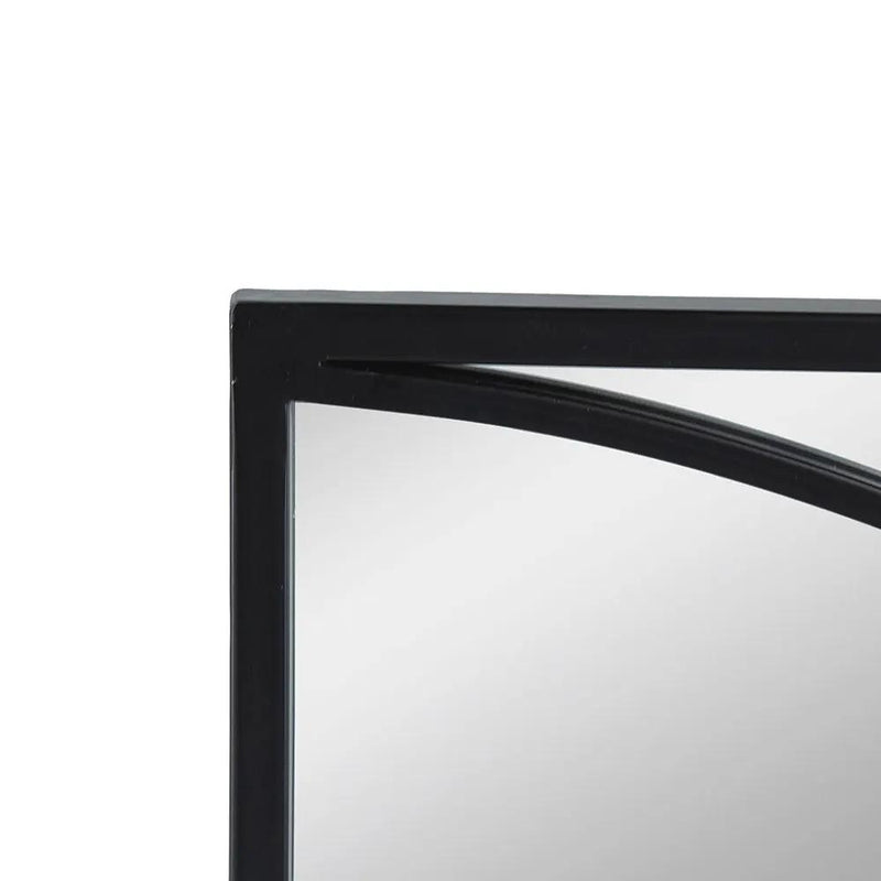 Rectangular Wall Mirrors With Frame, Home Decor For Living Room Bedroom Entryway - Black by HouseOfZazla