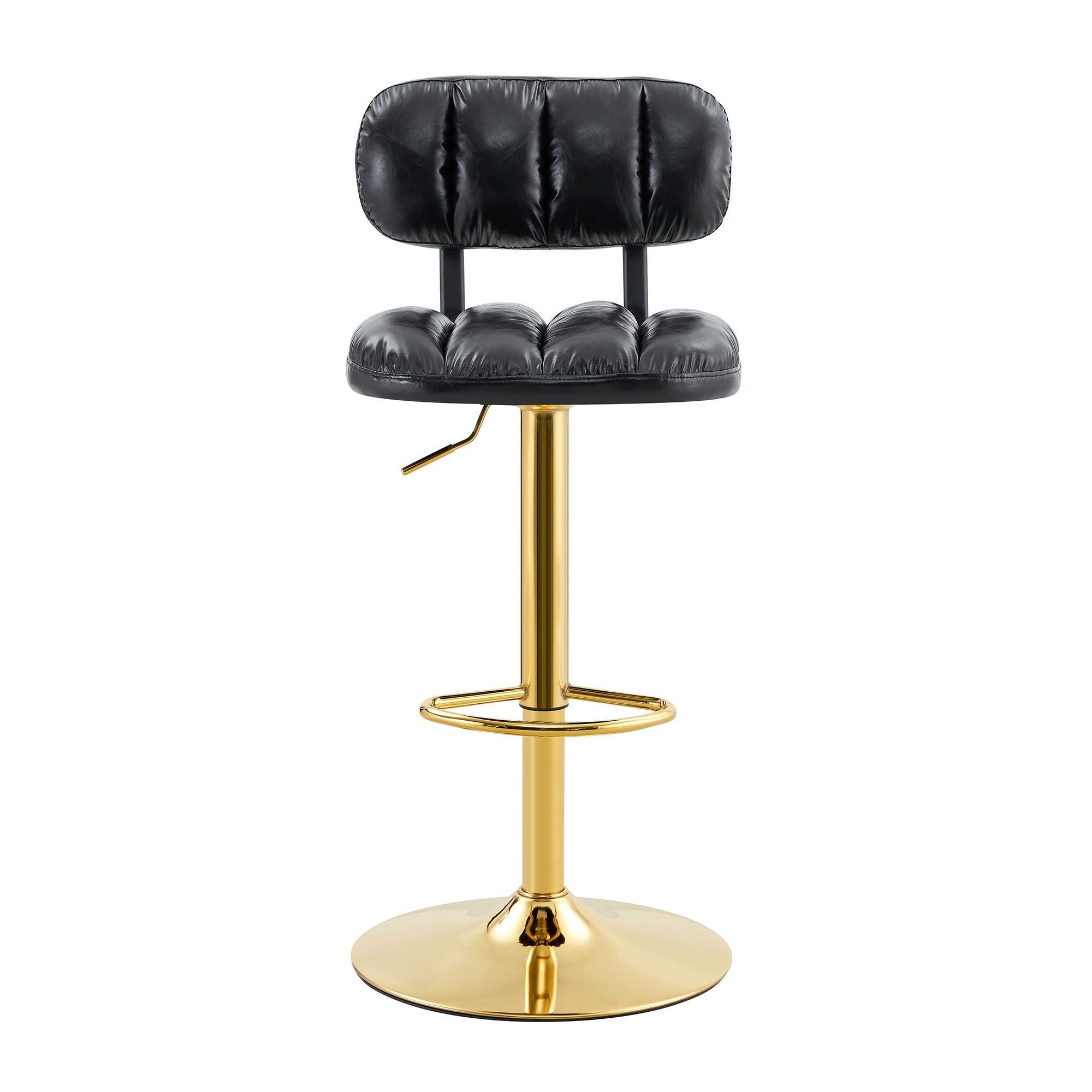 Adjustable Height Bar Stools & Footrest For Kitchen Island (Set of 2)