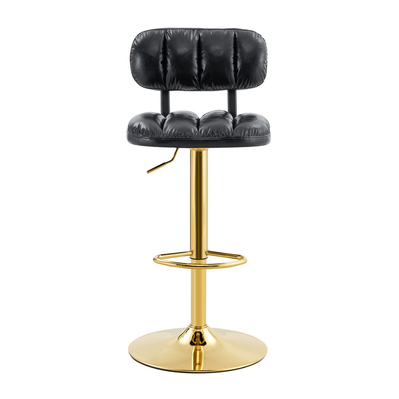 Adjustable Height Bar Stools & Footrest For Kitchen Island (Set of 2)