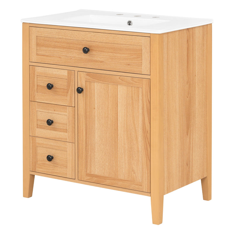Bathroom Vanity With Sink, Soft Closing Cabinet by HouseOfZazla