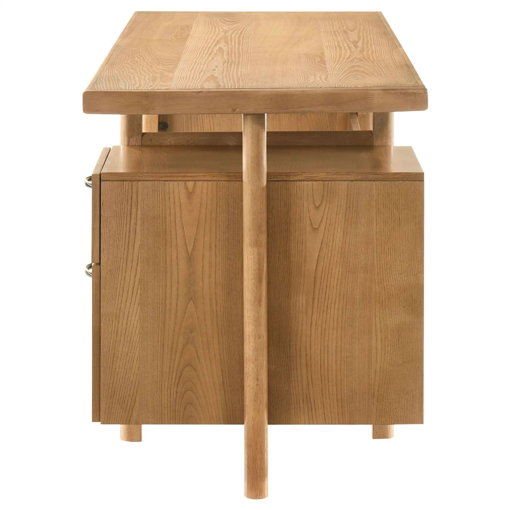 Roldan 69-inch 4-drawer Computer Desk with File Drawer Light Ash by Unique Piece Furniture