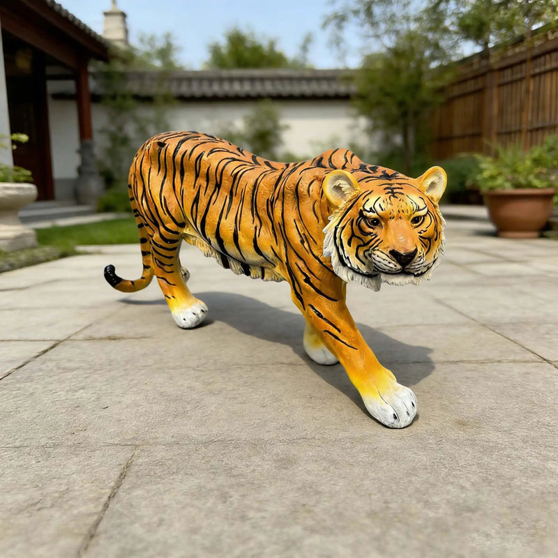 Simulated Tiger Resin Garden Statue by HouseOfZazla