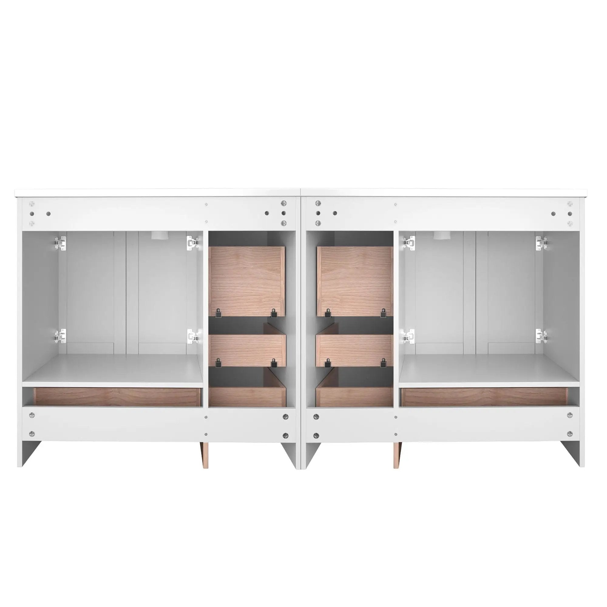 Shaker Free Standing Bathroom Vanity Cabinet & Sink, Soft Close Drawers, Soft Close Doors by HouseOfZazla